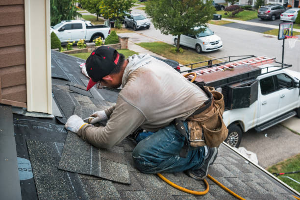 Professional Flat Roof Repair technician working in Nutley, NJ